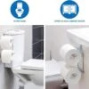 Wonderworker Clever - Hangende RVS Toiletpapier Houder - WC Rolhouder Hangend Verchroomd - Closetrolhouder - Reserverolhouder - WC Rol Houder - Dubbele Closetrolhouder - Zonder Boren & Schroeven - Geschikt Voor Toiletpot/Over De Deur - Verchroomd -Merkloos Shop 1200x1114 1