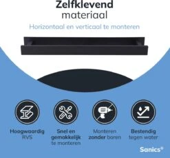 Sanics Handdoekrek Zwart 40 CM – Badkamer Of Keuken – Handdoekstang Zelfklevend – Handdoekhouder 20 Sanics Handdoekrek Zwart 40 CM – Badkamer Of Keuken – Handdoekstang Zelfklevend – Handdoekhouder -Merkloos Shop 1200x1116