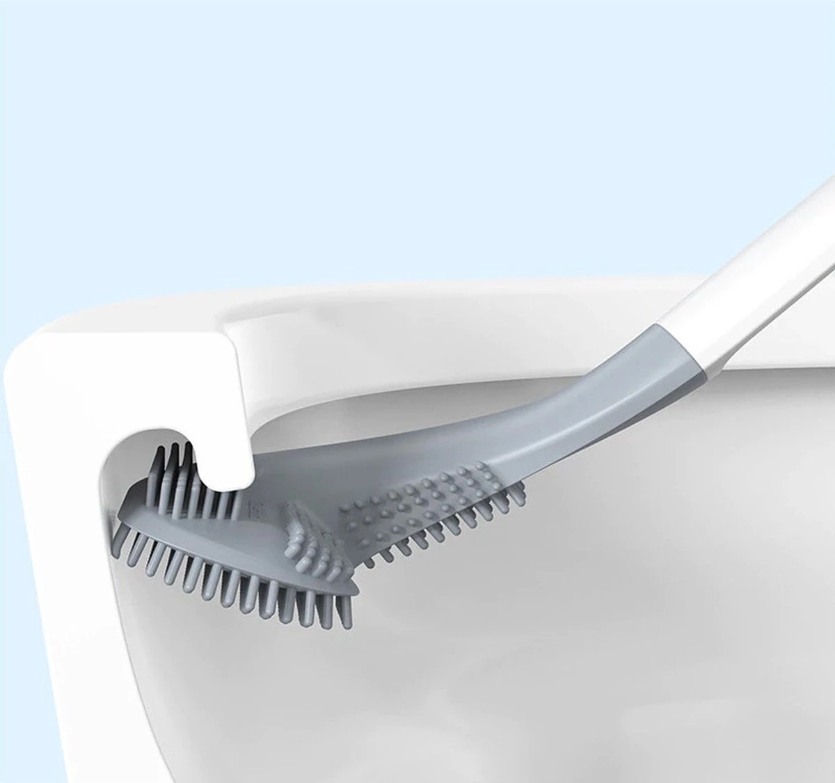 Merkloos Siliconen Toilet Borstel - Toilet Haak - Siliconen Wc Borstel 6 Merkloos Siliconen Toilet Borstel - Toilet Haak - Siliconen Wc Borstel - Afbeelding 4