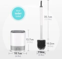 WC Borstel - Toiletborstel - WC Borstel Met Houder - Siliconen Toiletborstel - Vrijstaand Of Hangend - Slimme Lekbak - Optimale Hygiëne -Merkloos Shop 1200x1133 1