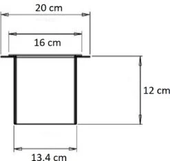 SAAR -Inbouw Toilet Reserve Rolhouder RVS - Met - MAT ZWART - Inzetstuk , (uitneembaar) -72 X 20 X 13 Cm - Inbouwdiepte 12 Cm -Merkloos Shop 1200x1140