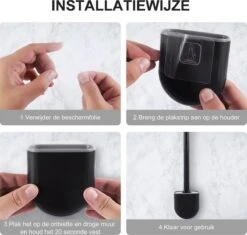 WC Borstel – Siliconen – Zwart – WC Borstel Met Houder – Vrijstaand – Hangend – WC Borstel En Houder – WC Borstel Zwart -Merkloos Shop 1200x1143 5