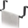 Tatkraft HORIZON - RVS Kastdeur Handdoekrek - Keukenkast Deur Handdoek/Vaatdoek Houder Rek Stang Hanger - Towel Rack Kast Deurhanger Deurhaak Keuken - Handdoekstang - Mat Zwart - 23CM -Merkloos Shop 1200x1148 2