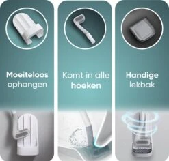 Bradey Toiletborstel Siliconen - WC Borstel Met Houder - Optimale Hygiëne - Golfclub-vorm - Komt In Alle Hoeken -Merkloos Shop 1200x1148 3