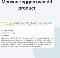 Doucherek Hangend - Ophangbaar Doucherek Matzwart - Twee Lagen - Badkamerrek - Doucherek Zonder Boren - 2 Laags - Badkamer Accessoires -Merkloos Shop 1200x1151 2