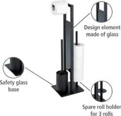 Merkloos Toiletgarnituur | Toiletborstelhouder | Toiletaccessoires | Zwart | Toiletbutler | WC Borstel | Staal -Merkloos Shop 1200x1157 3