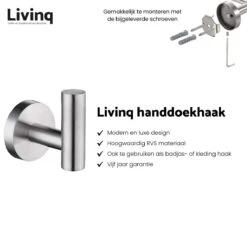 Toiletaccessoireset RVS 4-delig - Luxe Toilet Set - Toiletborstel Met Houder - Toiletrolhouder Met Klep - Reserverolhouder - Handdoekhaak - Zilver - Toiletset -Merkloos Shop 1200x1168 2