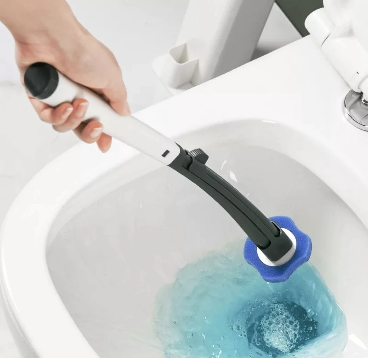 SuperClean Vrijstaande Wc Borstel - Inclusief 8 Pads 4 SuperClean Vrijstaande Wc Borstel - Inclusief 8 Pads - Afbeelding 2