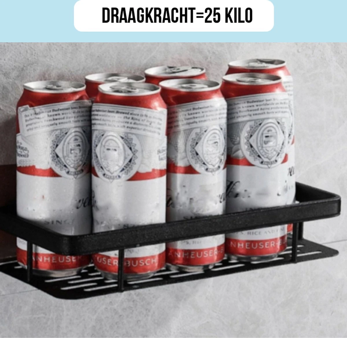 Merkloos Jawes- Wandrek- Zwart- 1stuk- Doucherek- Zonder Te Boren- Wandrek Zonder Boren- Wandrekje 9 Merkloos Jawes- Wandrek- Zwart- 1stuk- Doucherek- Zonder Te Boren- Wandrek Zonder Boren- Wandrekje - Afbeelding 7