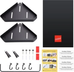 Cgoods Doucherek 2 Laags - Doucherek Zonder Boren - Doucherekje - Douchemandje - Badkamerrek - Badkamer Accessoires - Zwart 17 Cgoods Doucherek 2 Laags - Doucherek Zonder Boren - Doucherekje - Douchemandje - Badkamerrek - Badkamer Accessoires - Zwart -Merkloos Shop 1200x1177 3