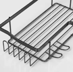 STRICX Doucherekhoek 2 Laags Zwart - Zonder Boren - Zelfklevend Doucherek - Doucherek - Doucherek Voor Badkamer/ Keuken - Doucherek Met Plakstrip - Keukenrek Met Plakstrip - Badrek Douche – Doucherek Hoekvorm - Badkamerrek Douchemandje -Merkloos Shop 1200x1184 3