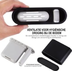 Lopoleis WC Borstel – Toiletborstel – Gesloten Bodem – WC Borstel Met Randreiniger – Siliconen – Zwart – WC Borstel Met Houder – Vrijstaand – Hangend – WC Borstel En Houder -Merkloos Shop 1200x1194 4