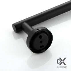 DesignX Toiletrolhouder Zwart - WC Rolhouder - Matte - Papier - Houder - Incl. Schroeven 20 DesignX Toiletrolhouder Zwart - WC Rolhouder - Matte - Papier - Houder - Incl. Schroeven -Merkloos Shop 1200x1195