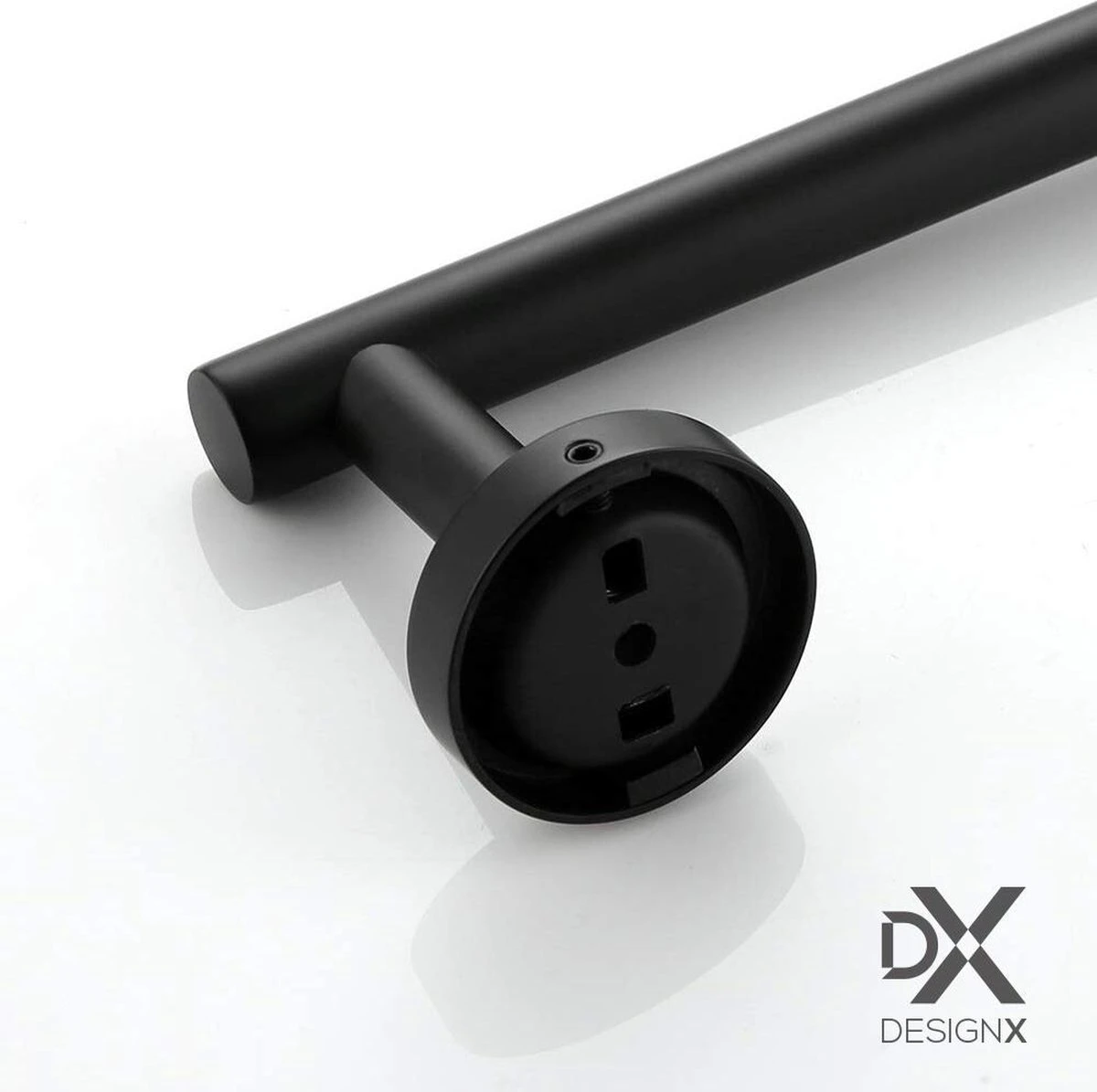 DesignX Toiletrolhouder Zwart - WC Rolhouder - Matte - Papier - Houder - Incl. Schroeven 7 DesignX Toiletrolhouder Zwart - WC Rolhouder - Matte - Papier - Houder - Incl. Schroeven - Afbeelding 5