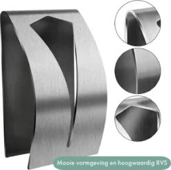 RVS Handdoekhouder 2 Stuks - Zelfklevend - Design Handdoek / Theedoek Klem - Handdoek Klem - Handdoek Haak 12 RVS Handdoekhouder 2 Stuks - Zelfklevend - Design Handdoek / Theedoek Klem - Handdoek Klem - Handdoek Haak -Merkloos Shop 1200x1197 10