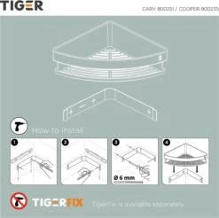 Tiger Carv - Douchemand Hoek 21 Cm - Zwart -Merkloos Shop 1200x1197 11