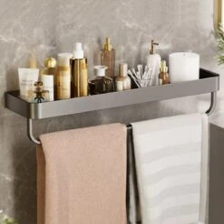 Merkloos Doucherek Zonder Boren 2x 30 Cm – Doucherek – Doucherek Hangend – Badkamerrek – Zonder Boren – IP68 Waterdicht – 4KG Draagkracht – Zwart RVS -Merkloos Shop 1200x1197 13