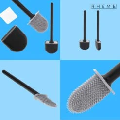 WC Borstel - Siliconen Borstel Met Houder - Hangend Met Plakstrip - Duurzaam Toilet Borstel - Zwart - Rheme 11 WC Borstel - Siliconen Borstel Met Houder - Hangend Met Plakstrip - Duurzaam Toilet Borstel - Zwart - Rheme -Merkloos Shop 1200x1200 1095