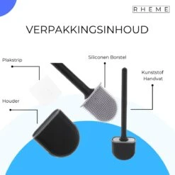 WC Borstel - Siliconen Borstel Met Houder - Hangend Met Plakstrip - Duurzaam Toilet Borstel - Zwart - Rheme 13 WC Borstel - Siliconen Borstel Met Houder - Hangend Met Plakstrip - Duurzaam Toilet Borstel - Zwart - Rheme -Merkloos Shop 1200x1200 1097