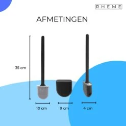 WC Borstel - Siliconen Borstel Met Houder - Hangend Met Plakstrip - Duurzaam Toilet Borstel - Zwart - Rheme 14 WC Borstel - Siliconen Borstel Met Houder - Hangend Met Plakstrip - Duurzaam Toilet Borstel - Zwart - Rheme -Merkloos Shop 1200x1200 1098
