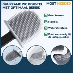 Merkloos Most Needed WC Borstel Met Houder - Siliconen Borstel - Duurzaam - Vrijstaand Of Hangend - Zwart 10 Merkloos Most Needed WC Borstel Met Houder - Siliconen Borstel - Duurzaam - Vrijstaand Of Hangend - Zwart -Merkloos Shop 1200x1200 1138