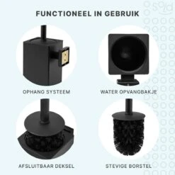 Toiletborstel Met Houder - Hangend - RVS - Mat Zwart - H 42,6 Cm 15 Toiletborstel Met Houder - Hangend - RVS - Mat Zwart - H 42,6 Cm -Merkloos Shop 1200x1200 1153