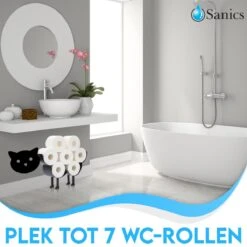 Sanics Reserverolhouder Vrijstaand - Hangend - Wandhouder - Kat - Zwart -Merkloos Shop 1200x1200 1171
