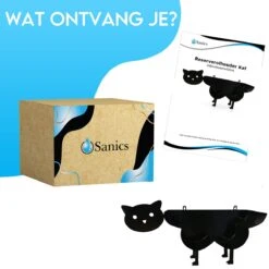 Sanics Reserverolhouder Vrijstaand - Hangend - Wandhouder - Kat - Zwart -Merkloos Shop 1200x1200 1172