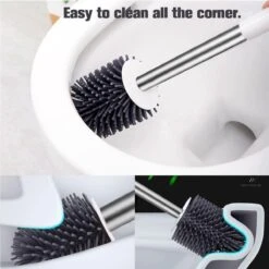 Fleau Luxe WC Borstel Met Houder - Siliconen Toiletborstel - Hygiënisch & Antibacterieel - Vrijstaand Of Hangend - Wit -Merkloos Shop 1200x1200 1179