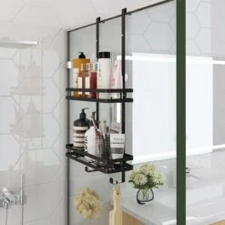 Souiri Doucherek - Stainless Doucherek - Zonder Boren - Doucherek Zwart - Doucherek Hangend - Badkamer Accessoires - RVS - 2 Laags 20 Souiri Doucherek - Stainless Doucherek - Zonder Boren - Doucherek Zwart - Doucherek Hangend - Badkamer Accessoires - RVS - 2 Laags -Merkloos Shop 1200x1200 1207