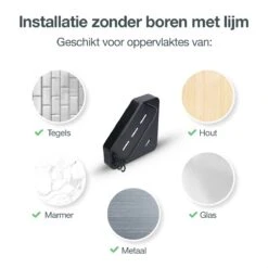 ACE Goods® Doucherek Zwart Hangend – Badkamerrek – Doucherek 2 Laags – Badkamerrekje Hoekrek Douche – Inclusief Haakjes 16 ACE Goods® Doucherek Zwart Hangend – Badkamerrek – Doucherek 2 Laags – Badkamerrekje Hoekrek Douche – Inclusief Haakjes -Merkloos Shop 1200x1200 1219