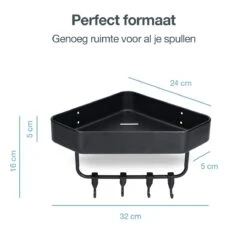 ACE Goods® Doucherek Zwart Hangend – Badkamerrek – Doucherek 2 Laags – Badkamerrekje Hoekrek Douche – Inclusief Haakjes 18 ACE Goods® Doucherek Zwart Hangend – Badkamerrek – Doucherek 2 Laags – Badkamerrekje Hoekrek Douche – Inclusief Haakjes -Merkloos Shop 1200x1200 1221