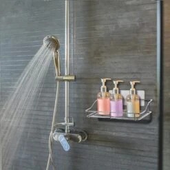 LifeGoods Zelfklevend Doucherek - 2 Stuks - Hangend Badkamer Rekje - Zonder Boren En Schroeven - RVS -Merkloos Shop 1200x1200 1235