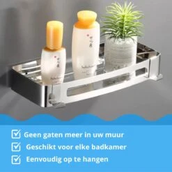 BrandtBergkamp RVS Doucherek 2 Laags – Zonder Boren – Doucherekje Hangend – Badkamerrek Zilver 14 BrandtBergkamp RVS Doucherek 2 Laags – Zonder Boren – Doucherekje Hangend – Badkamerrek Zilver -Merkloos Shop 1200x1200 1248