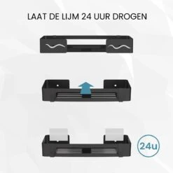 BrandtBergkamp RVS Doucherek 2 Laags – Zonder Boren – Doucherekje Hangend – Badkamerrek Zwart 16 BrandtBergkamp RVS Doucherek 2 Laags – Zonder Boren – Doucherekje Hangend – Badkamerrek Zwart -Merkloos Shop 1200x1200 1257