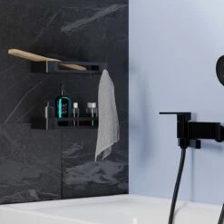 BrandtBergkamp RVS Doucherek 2 Laags – Zonder Boren – Doucherekje Hangend – Badkamerrek Zwart 20 BrandtBergkamp RVS Doucherek 2 Laags – Zonder Boren – Doucherekje Hangend – Badkamerrek Zwart -Merkloos Shop 1200x1200 1260