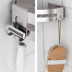 Sanicraft® Doucherekje - Doucherekje Zonder Boren - Geschikt Voor Elk Type Muur - Doucherekje Hangend - Doucheplank - Doucherekje Hoek - Doucherekje Zilver -Merkloos Shop 1200x1200 1265