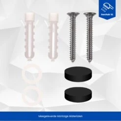 SanitairXL - Doucherek Zwart RVS - 50 Cm Breed - Badkamer Rekje - Douche Rekje - Wandrekje - Hangend Doucherek - Keuken Wandrek 12 SanitairXL - Doucherek Zwart RVS - 50 Cm Breed - Badkamer Rekje - Douche Rekje - Wandrekje - Hangend Doucherek - Keuken Wandrek -Merkloos Shop 1200x1200 1296