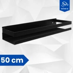SanitairXL - Doucherek Zwart RVS - 50 Cm Breed - Badkamer Rekje - Douche Rekje - Wandrekje - Hangend Doucherek - Keuken Wandrek 13 SanitairXL - Doucherek Zwart RVS - 50 Cm Breed - Badkamer Rekje - Douche Rekje - Wandrekje - Hangend Doucherek - Keuken Wandrek -Merkloos Shop 1200x1200 1297