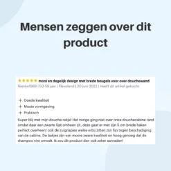 Doucherek Hangend - Ophangbaar Doucherek - Mat Zwart - Badkamerrek - Zonder Boren - Doucherek Aan Douchewand - Doucherekje -Merkloos Shop 1200x1200 1358