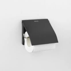 Brabantia ReNew WC Rolhouder - Met Klep - Matt Black -Merkloos Shop 1200x1200 137