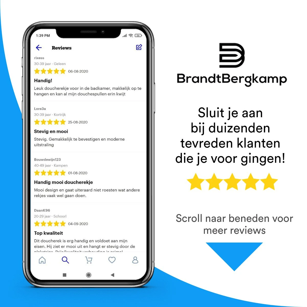 BrandtBergkamp RVS Doucherek 3 Laags – Zonder Boren – Doucherek Hangend – Badkamerrek Zilver 5 BrandtBergkamp RVS Doucherek 3 Laags – Zonder Boren – Doucherek Hangend – Badkamerrek Zilver - Afbeelding 3