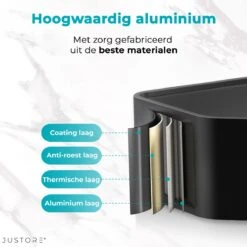 Luxe Doucherek Zonder Boren – 1/2/3 Laags – 32 Cm – Hangend – Aluminium – Zwart -Merkloos Shop 1200x1200 1419