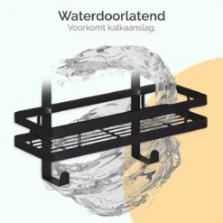 Goliving Doucherek - Doucherek Zonder Boren - Hangend Doucherek - RVS - Twee Laags - Zwart -Merkloos Shop 1200x1200 1458