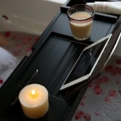 Merkloos Decopatent® Badplank - Uitschuifbaar 75 -> 110 Cm - Verstelbaar Bamboe Badrekje Voor In Bad - Boekenhouder - Tablethouder - Zwart 17 Merkloos Decopatent® Badplank - Uitschuifbaar 75 -> 110 Cm - Verstelbaar Bamboe Badrekje Voor In Bad - Boekenhouder - Tablethouder - Zwart -Merkloos Shop 1200x1200 1496