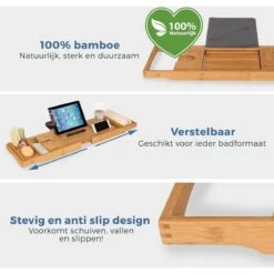 LifeGoods Badplank - Uitschuifbaar - Voor In Bad - 74.5 Tot 108.5 Cm - Met Houder - Hout 19 LifeGoods Badplank - Uitschuifbaar - Voor In Bad - 74.5 Tot 108.5 Cm - Met Houder - Hout -Merkloos Shop 1200x1200 1512