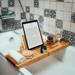 RelaxTub® Badplank - Badplank Voor In Bad - Badrek - Verstelbaar - Anti Slip - Badplank Bamboe - Badplank Hout - Badrekje Inclusief Boekenhouder, Tablethouder & Spiegel 19 RelaxTub® Badplank - Badplank Voor In Bad - Badrek - Verstelbaar - Anti Slip - Badplank Bamboe - Badplank Hout - Badrekje Inclusief Boekenhouder, Tablethouder & Spiegel -Merkloos Shop 1200x1200 1515