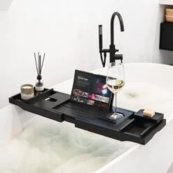IMoshion Badplank Voor In Bad - Dienblad Inclusief Pootjes - Tablet Houder - Badrek Uitschuifbaar 75 Tot 110 Cm - Zwart 16 IMoshion Badplank Voor In Bad - Dienblad Inclusief Pootjes - Tablet Houder - Badrek Uitschuifbaar 75 Tot 110 Cm - Zwart -Merkloos Shop 1200x1200 1538
