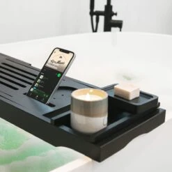 IMoshion Badplank Voor In Bad - Dienblad Inclusief Pootjes - Tablet Houder - Badrek Uitschuifbaar 75 Tot 110 Cm - Zwart 17 IMoshion Badplank Voor In Bad - Dienblad Inclusief Pootjes - Tablet Houder - Badrek Uitschuifbaar 75 Tot 110 Cm - Zwart -Merkloos Shop 1200x1200 1539