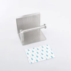Toiletrolhouder RVS Kleur Met Telefoonhouder - Wc-rol Houder - Mobiele Telefoonhouder - Bevestigen Zonder Boren Toiletrolhouders Met Planchet -Merkloos Shop 1200x1200 155